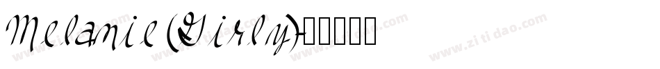 Melanie (Girly)字体转换